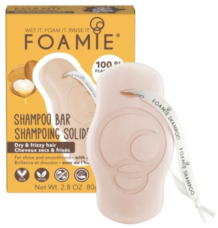 Foamie Shampoo Bar Kiss Me Argan festes Shampoo für trockenes und lockiges Haar