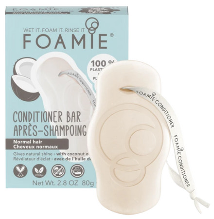 Foamie Conditioner Bar Shake Your Coconuts conditioner bar for normal hair