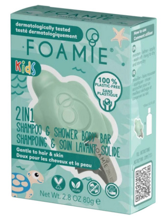 Foamie Kids 2in1 Shower Body Bar for Kids Mango & Coconut 2in1 solid shower bar for kids
