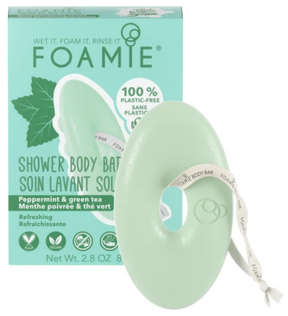 Foamie Peppermint & Green Tea Shower Body Bar refreshing body bar