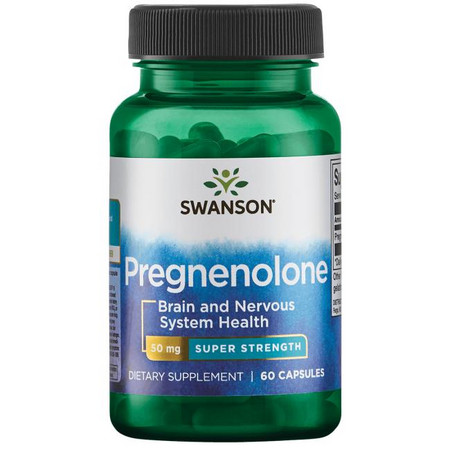 Swanson Super-Strength Pregnenolone Doplněk stravy pro zdraví mozku a nervového systému