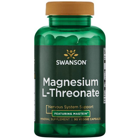 Swanson Magnesium L-Threonate Doplněk stravy pro podporu nervového systému