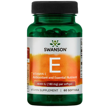 Swanson Vitamin E 400 IU Doplnok stravy s obsahom vitamínu E