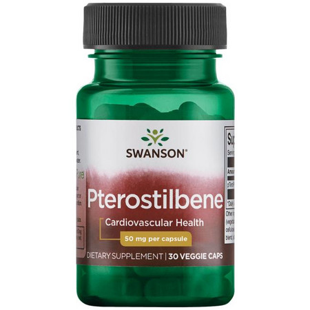 Swanson Pterostilbene Doplnok stravy pre kardiovaskularne zdravie