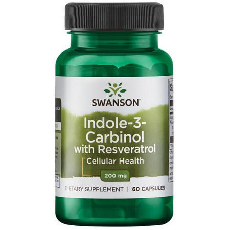 Swanson Indole-3-Carbinol with Resveratrol Doplněk stravy pro podporu buněčného zdraví