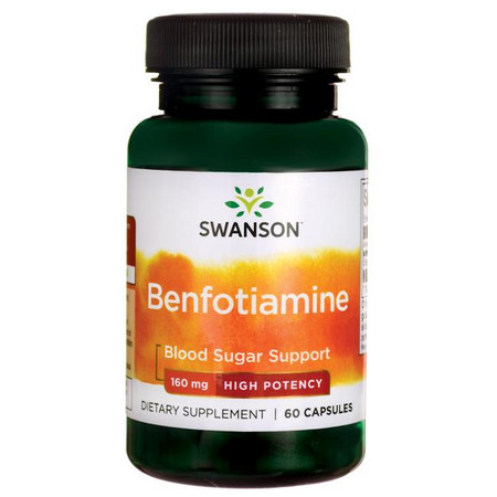 Swanson High-Potency Benfotiamine Doplnok stravy pre podporu krvného cukru
