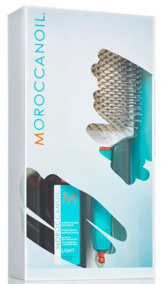 MoroccanOil Treatment Light + Free Paddle Brush leichte Ölpflege + Bürste