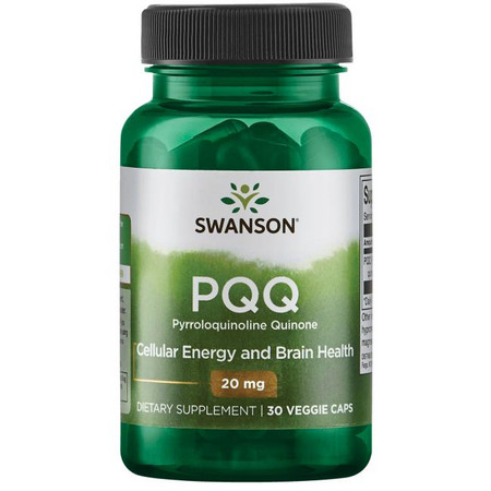 Swanson PQQ Pyrroloquinoline Quinone Doplnok stravy pre bunkovú energiu a zdravie mozgu