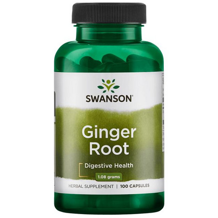 Swanson Ginger Root Doplněk stravy pro zdravé trávení