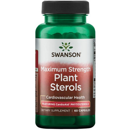 Swanson Maximum Strength Plant Sterols CardioAid Doplněk stravy pro kardiovaskulární zdraví a podpora cholesterolu