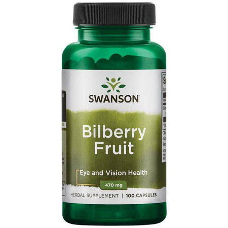 Swanson Bilberry Fruit Doplnok stravy pre zdravie očí a zraku