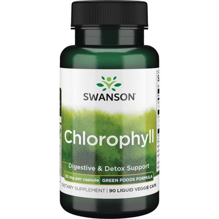Swanson Chlorophyll Doplnok stravy na podporu detoxikácie a trávenia