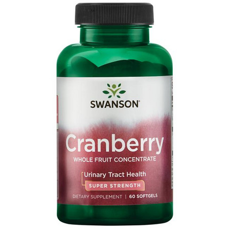 Swanson Super Strength Cranberry Whole Fruit Concentrate Doplněk stravy pro zdraví močových cest