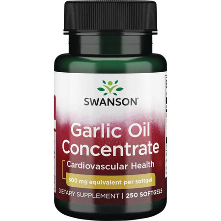 Swanson Garlic Oil Doplněk stravy pro imunitní a kardiovaskulární zdraví