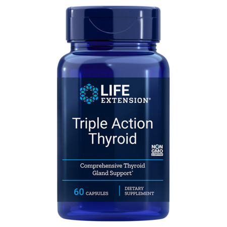 Life Extension Triple Action Thyroid Doplnok stravy na podporu štítnej žľazy