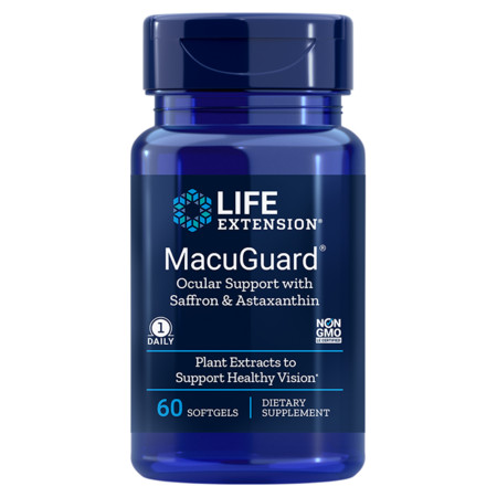 Life Extension MacuGuard® Ocular Support with Astaxanthin Doplněk stravy pro podporu zdraví očí a nočního vidění