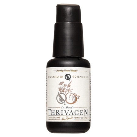 Quicksilver Scientific Dr. Shade's Thrivagen herbal support for a hormone balance