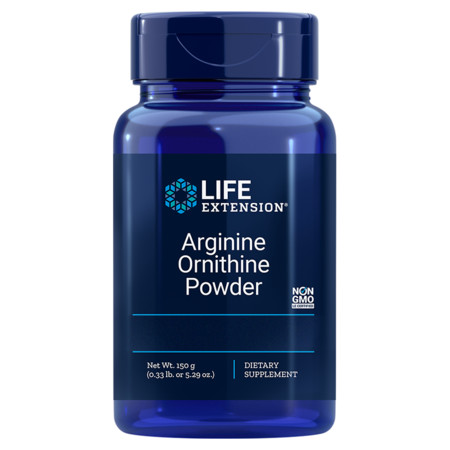 Life Extension Arginine Ornithine Powder Doplněk stravy pro zdraví a regenerace svalů