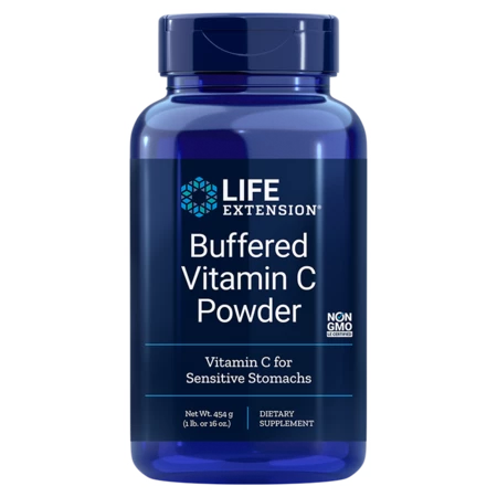 Life Extension Buffered Vitamin C Powder oxidativer Stressabbau, Unterstützung des Immunsystems