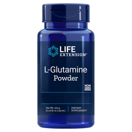 Life Extension L-Glutamine Doplnok stravy pre podporu dobré nálady, svalov a imunity