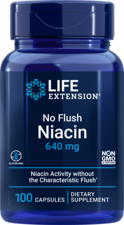 Life Extension No Flush Niacin Doplnok stravy pre podporu zdravého metabolizmu
