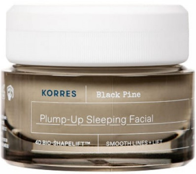 Korres Black Pine 4D Bio-ShapeLift™ Plump-Up Sleeping Facial Hautcreme für die Nacht