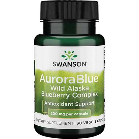Swanson AuroraBlue Wild Alaska Blueberry Complex Doplnok stravy s antioxidantmi