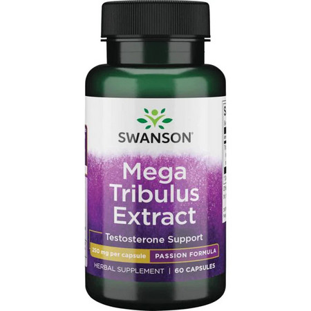 Swanson Mega Tribulus Extract Doplnok stravy pre podporu testosterónu