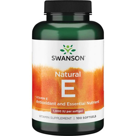 Swanson Natural Vitamin E Doplnok stravy s antioxidantmi