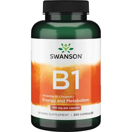 Swanson Vitamin B1 Doplnok stravy s obsahom vitamínu B