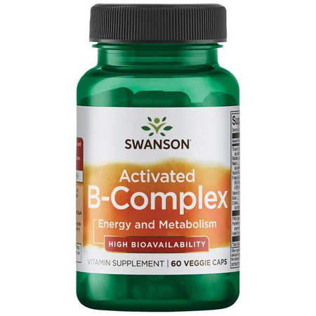 Swanson Activated B-Complex High Bioavailability Doplnok stravy s obsahom vitamínu B