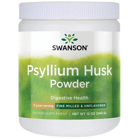 Swanson Psyllium Husk Powder Doplněk stravy pro zdravé trávení