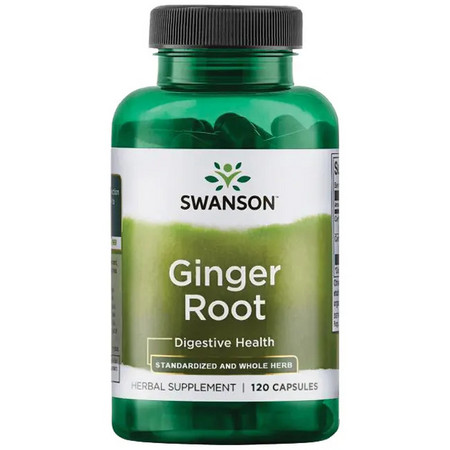 Swanson Ginger Root Doplněk stravy pro zdravé trávení