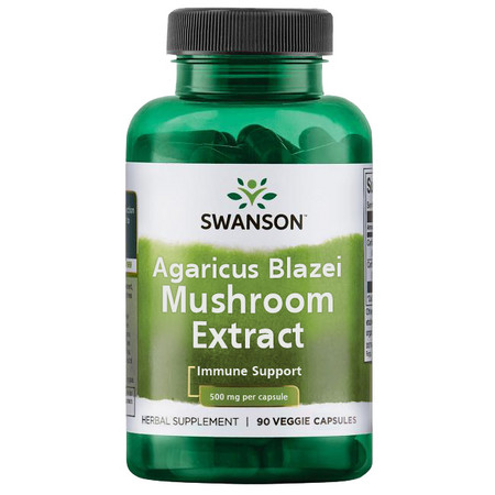 Swanson Agaricus Blazei Mushroom Extract Doplněk stravy pro podporu imunity