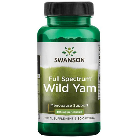 Swanson Full Spectrum Wild Yam Doplněk stravy pro podporu v období menopauzy