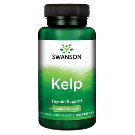 Swanson Kelp iodine Doplněk stravy pro podporu štítné žlázy - jód