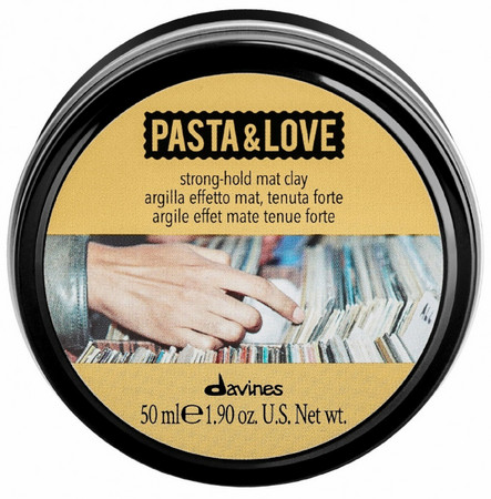 Davines Pasta & Love Strong-Hold Mat Clay stark fixierender matte Lehm für Männer