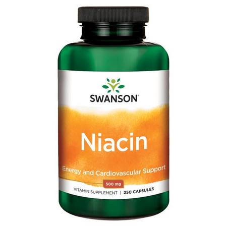 Swanson Niacin (Vitamin B-3) Doplněk stravy s obsahem vitaminu B
