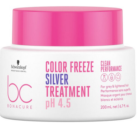 Schwarzkopf Professional Bonacure Color Freeze Silver Treatment maska na vlasy s fialovými pigmenty