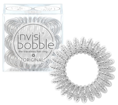 Invisibobble Original Mother of Chrome silbernes Haarband
