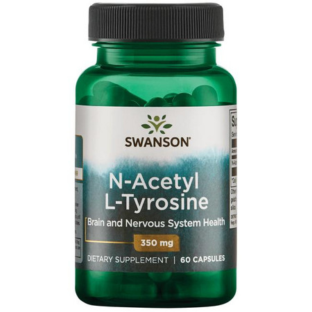 Swanson N-Acetyl L-Tyrosine Doplněk stravy pro zdraví mozku a nervového systému