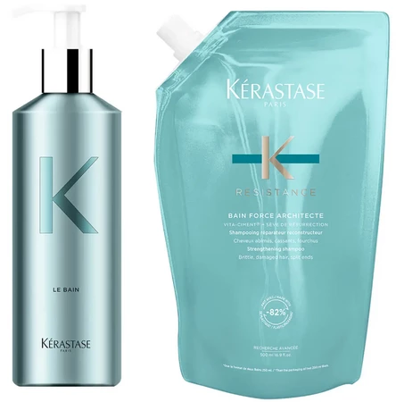 Kérastase Resistance Bain Force Architecte Refill Set spare refill / empty aluminum bottle