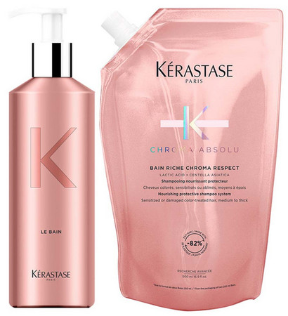 Kérastase Chroma Absolu Bain Riche Chroma Respect Refill aluminum bottle / spare refill of shampoo for colored hair