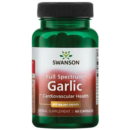 Swanson Full Spectrum Garlic Doplněk stravy pro kardiovaskulární zdraví