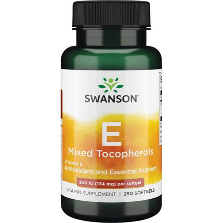 Swanson Vitamin E Mixed Tocopherols antioxidant a základná živina
