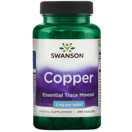 Swanson Copper Doplněk stravy s obsahem minerálu