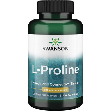 Swanson L-Proline Doplněk stravy pro zdraví svalů a tkání
