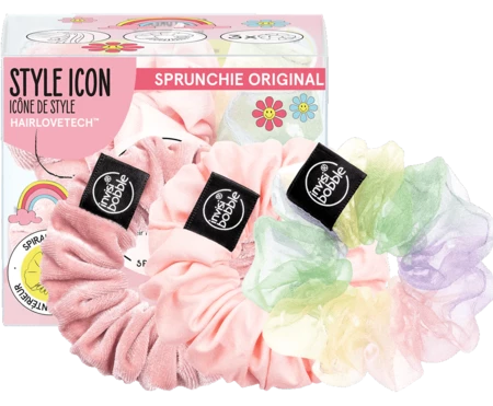 Invisibobble Sprunchie Original Retro Dreamin‘ Macaron gift set of fabric hair bands
