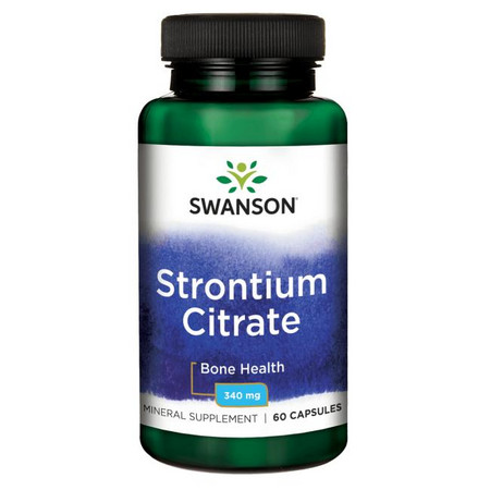 Swanson Strontium Citrate Doplněk stravy pro podporu kostí