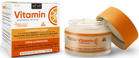 Diet Esthetic Vit Vit Vitamin C Cream Aufhellende Hautcreme für fahle Haut
